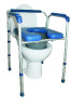 Chaise de toilette et rehausse WC 4 en 1 Alu Style pliante